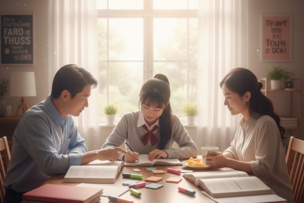 Cách cha mẹ đồng hành cùng con trong mùa thi