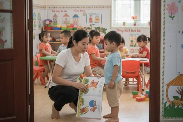 Vì sao trẻ chậm nói không biết bắt chước?
