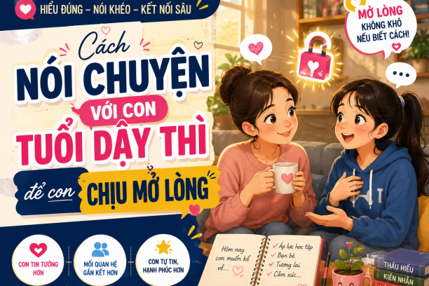 Cách nói chuyện với con tuổi dậy thì để con chịu mở lòng
