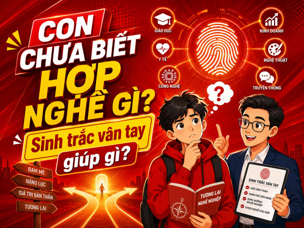 Con không biết mình thích nghề gì: sinh trắc vân tay giúp được gì?