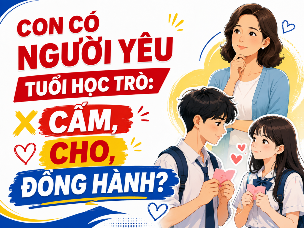 Con có người yêu tuổi học trò: cấm, cho, hay đồng hành?