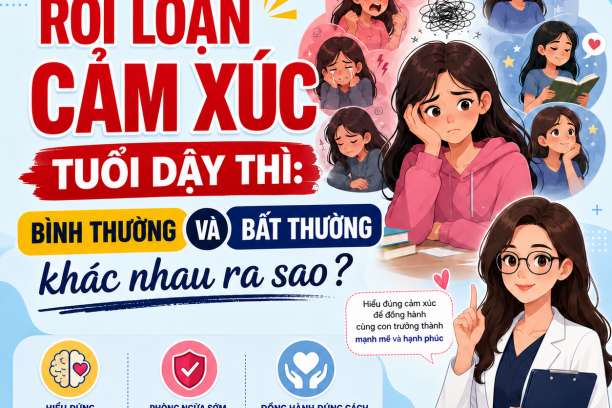 Rối loạn cảm xúc tuổi dậy thì: bình thường và bất thường khác nhau ra sao