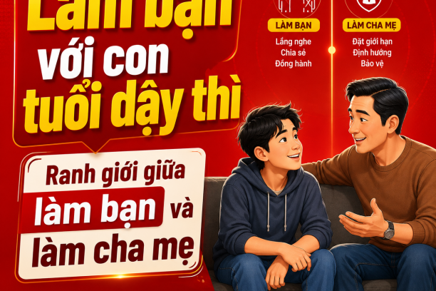 Làm bạn với con tuổi dậy thì: ranh giới giữa làm bạn và làm cha mẹ