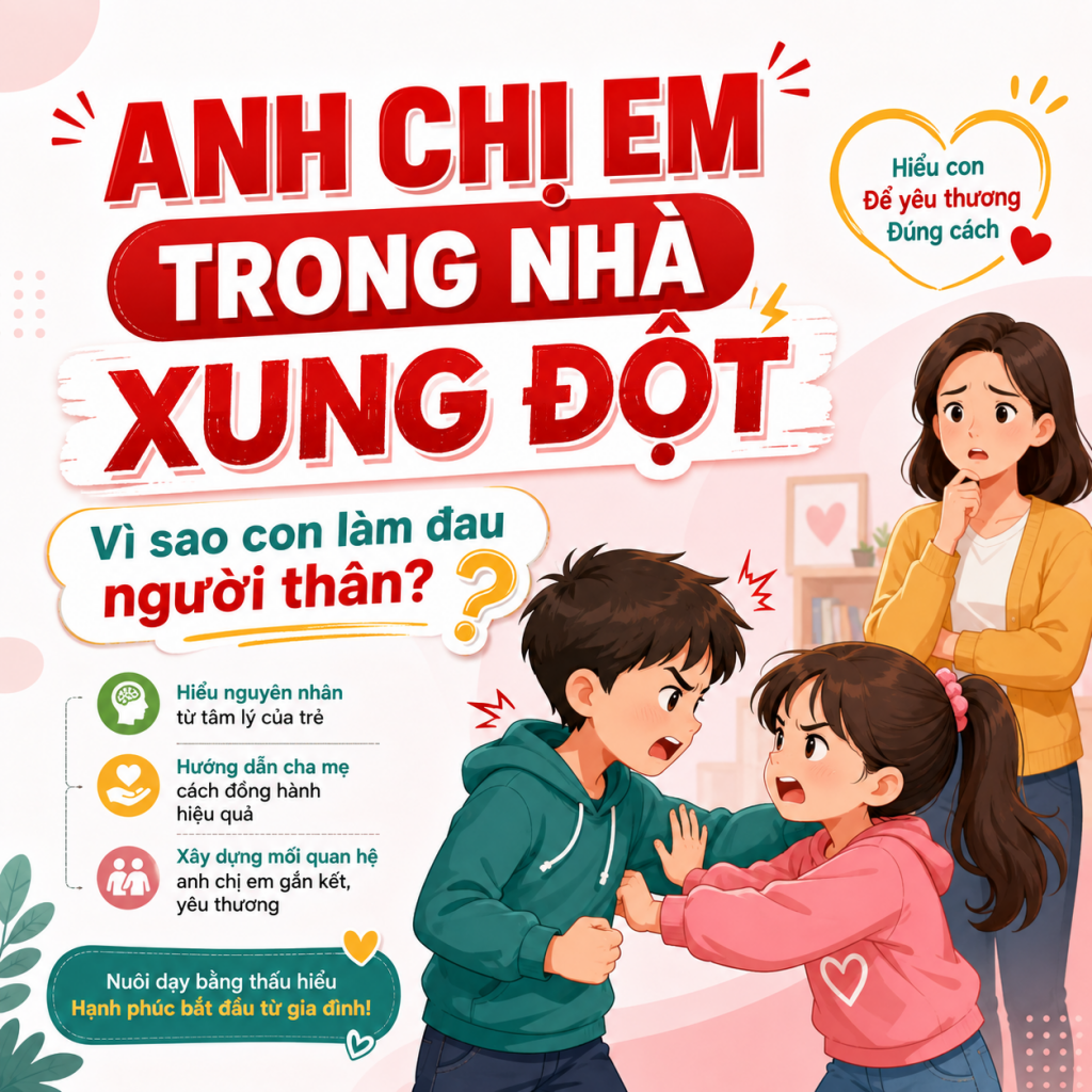 Anh chị em trong nhà xung đột: vì sao con làm đau người con thân