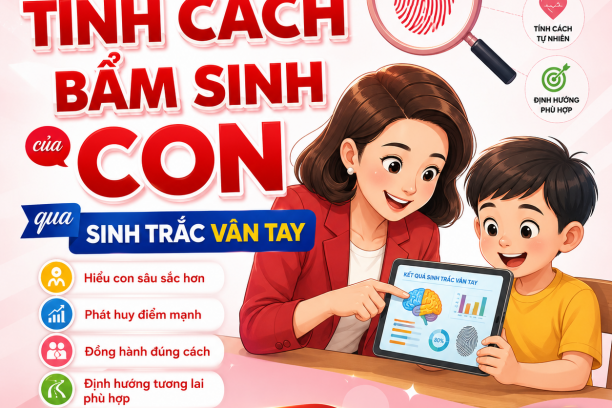 Thấu hiểu tính cách bẩm sinh của con qua sinh trắc vân tay
